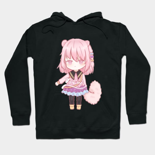 little girl with a tail Hoodie by Store Linux8888